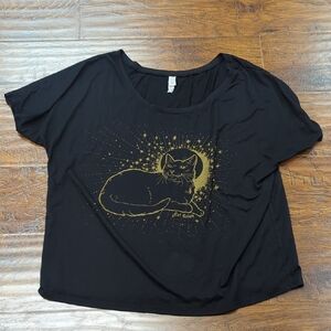 Cat Coven Large Black T-Shirt